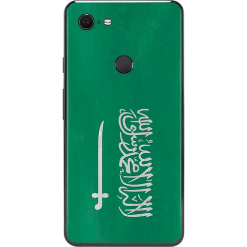 Saudi Arabia Flag Distressed Google Pixel 3 XL Skin